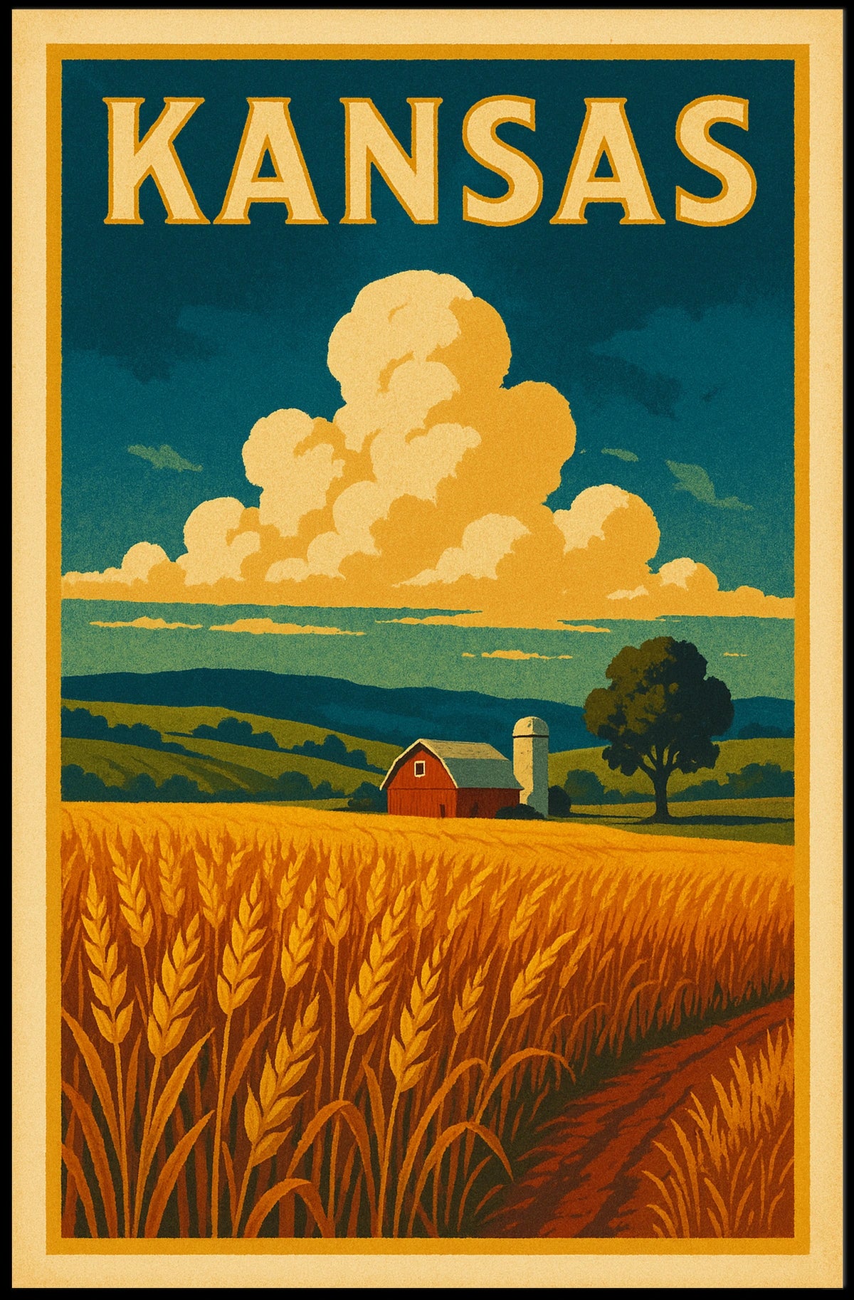 Kansas Countryside Poster