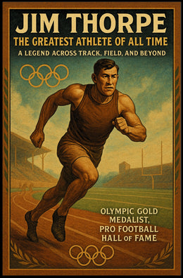 Jim Thorpe Legendary Athlete Tribute Poster