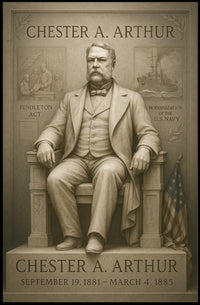 Chester A. Arthur Presidency Overview Poster