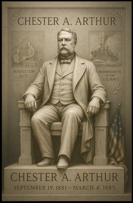 Chester A. Arthur Presidency Overview Poster