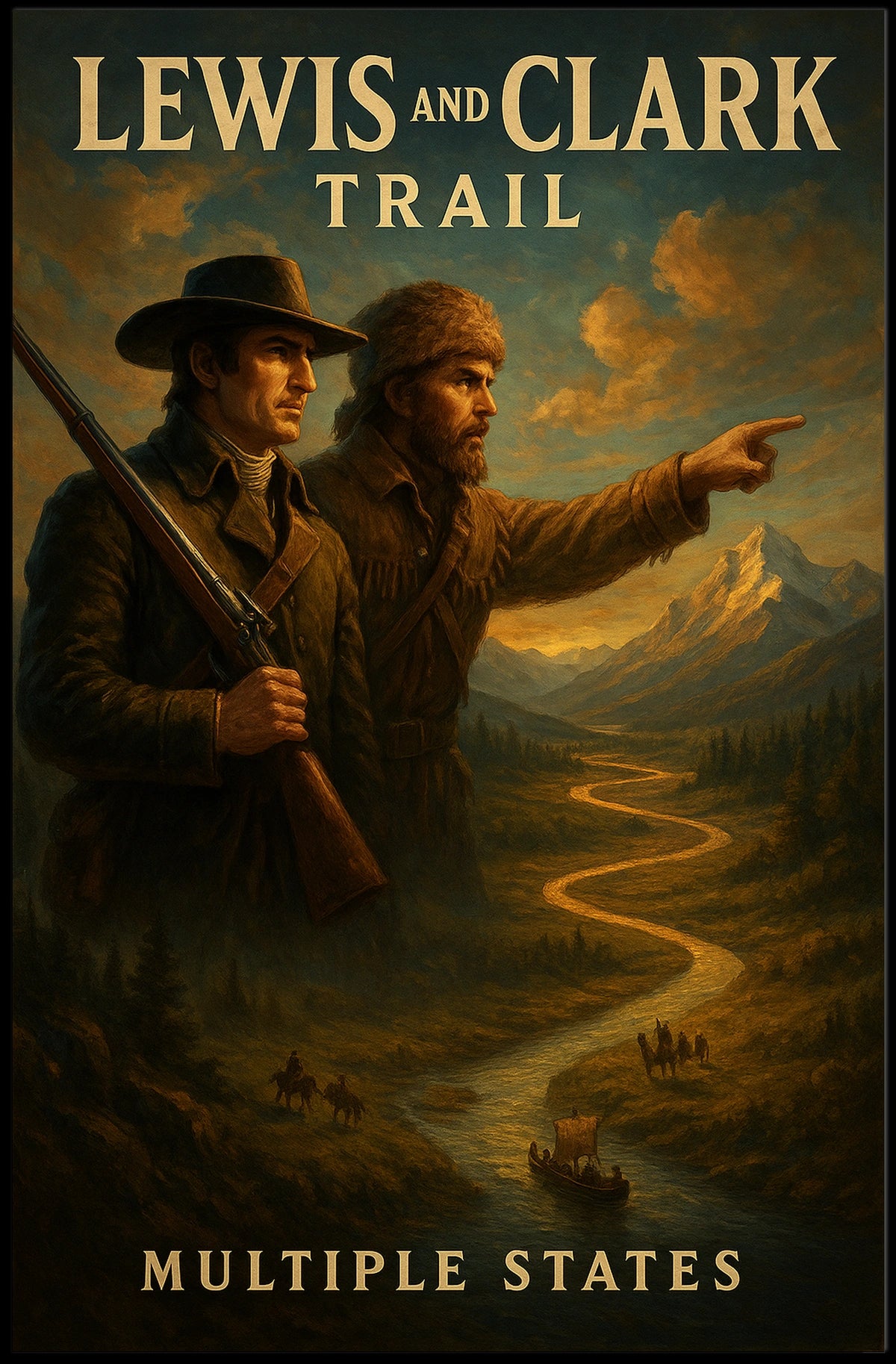 Lewis And Clark Trail Poster