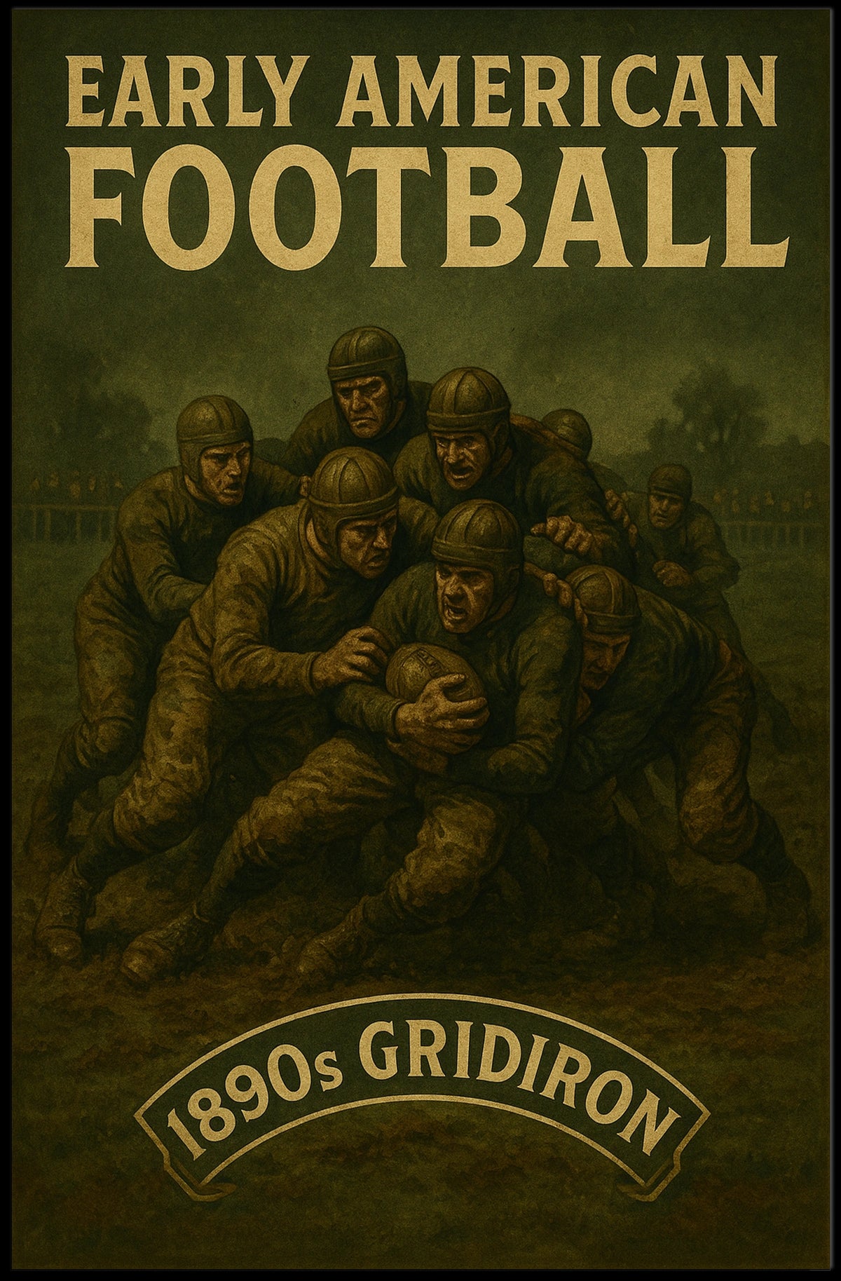 Early American Football Poster