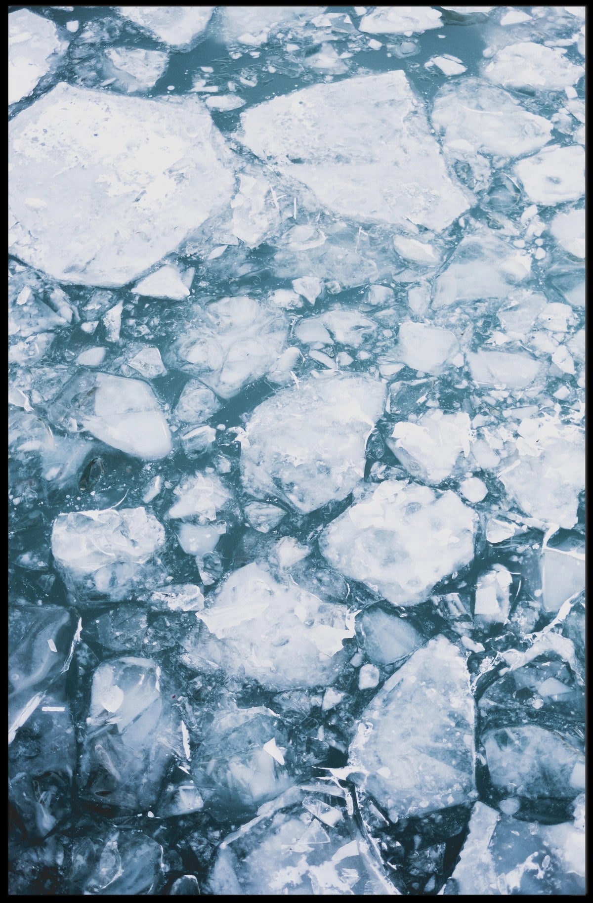 Icy Tundra Serenity Art Print - Abstract or Artistic Poster