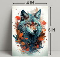 The Majestic Wolf Poster PosterGoat