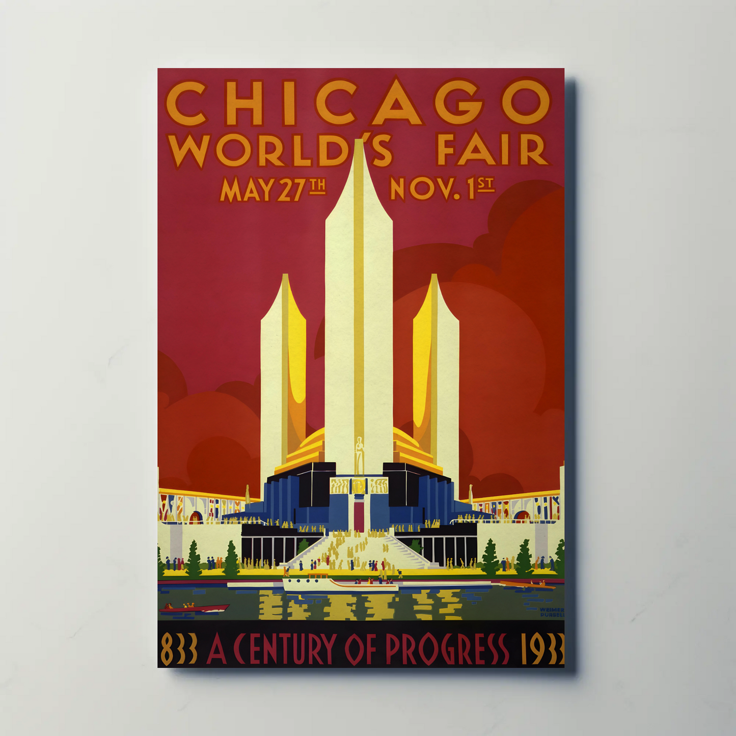 Chicago World's Fair Vintage Poster