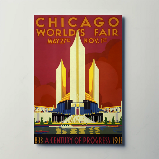 Chicago World's Fair Vintage Poster