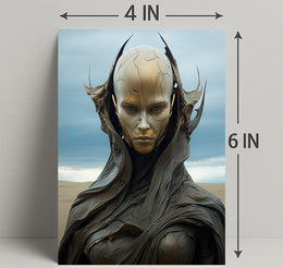 Futuristic Sentinel Poster