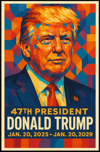 Donald Trump 47th President Poster