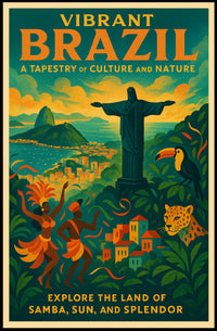 Vibrant Brazil A Tapestry Of Culture Poster