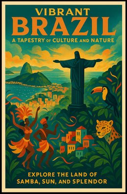 Vibrant Brazil A Tapestry Of Culture Poster