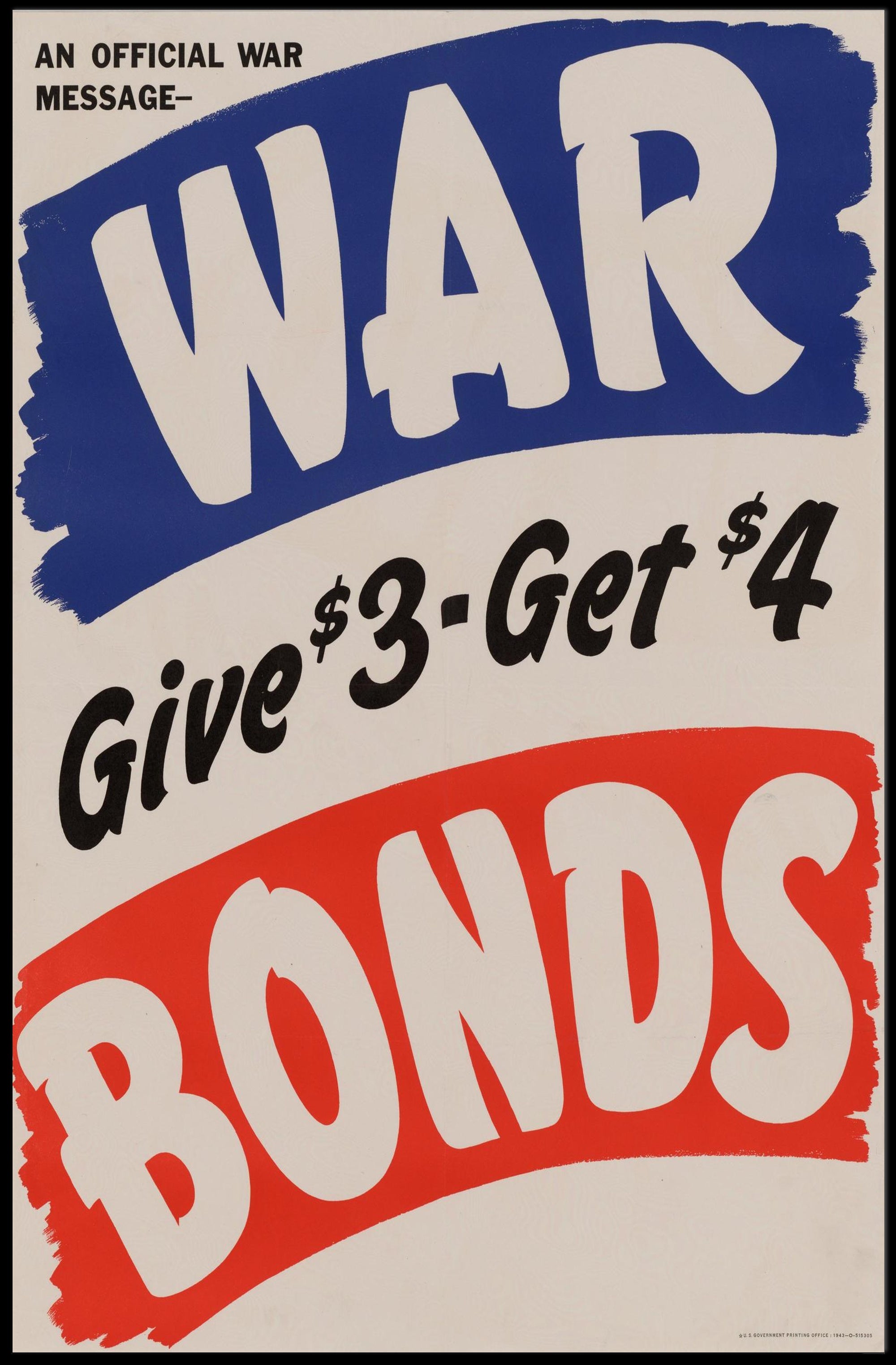 War Bonds Promotion Poster PosterGoat