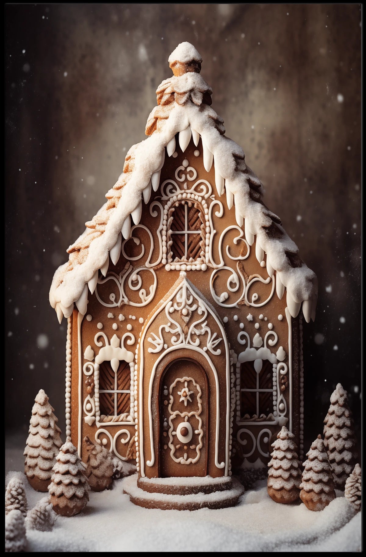 Enchanting Gingerbread House Poster