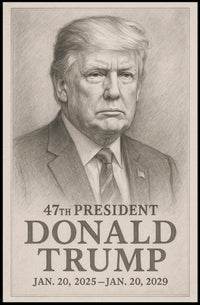Donald Trump 47th President Poster