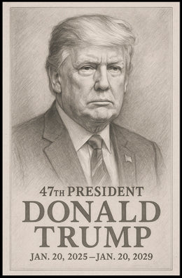 Donald Trump 47th President Poster