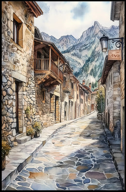 Andorra Andorra la Vella Old Town View Poster
