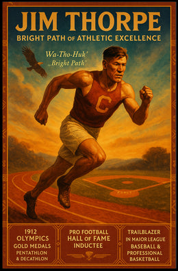 Jim Thorpe: Bright Path of Athletic Excellence Poster