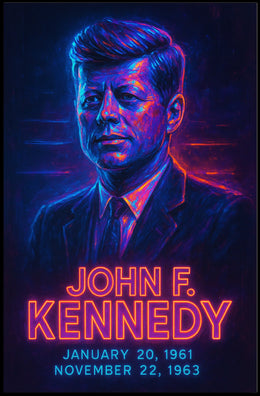 Kennedy Legacy Portrait Vintage Photography Realism Patriotic History Inspirational Poster