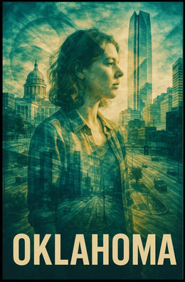 Oklahoma A Modern Reflection Poster