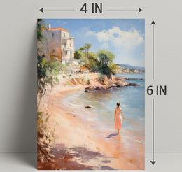 Tranquil Beach Stroll Poster