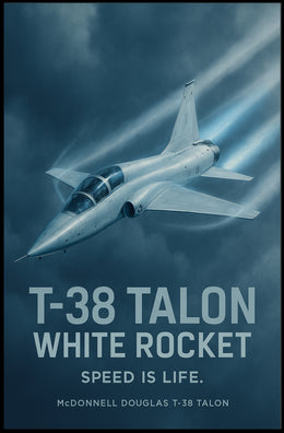 T-38 Talon Supersonic Jet Iconic Poster