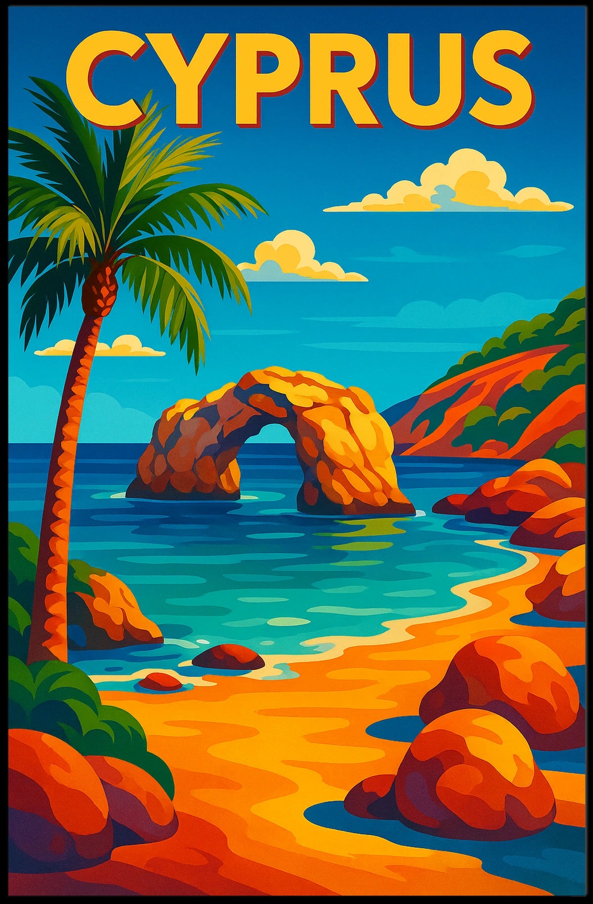 Cyprus Coastal Paradise Poster