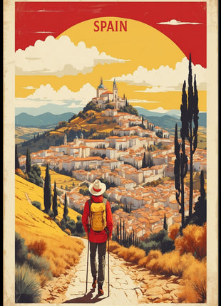 Camino de Santiago Adventure Travel Poster