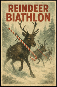 Reindeer Biathlon Poster