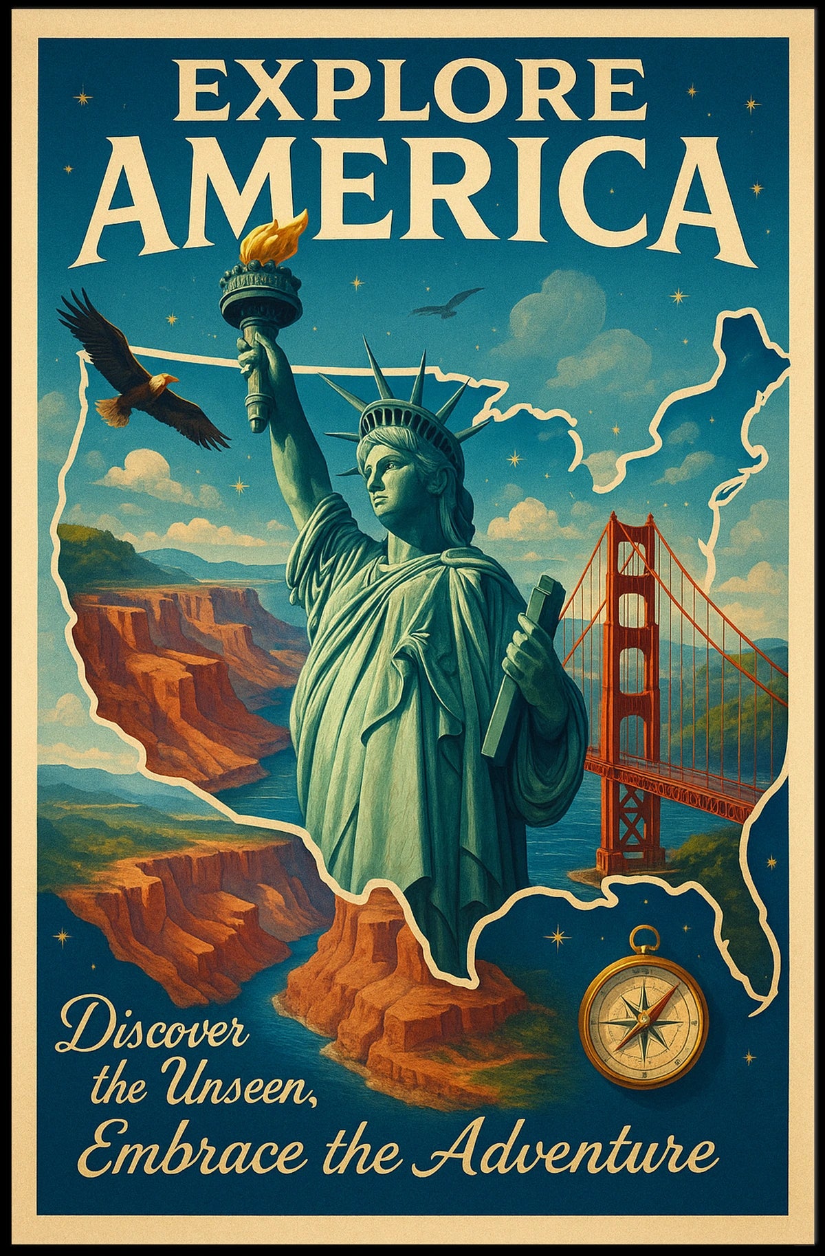 Explore America Poster