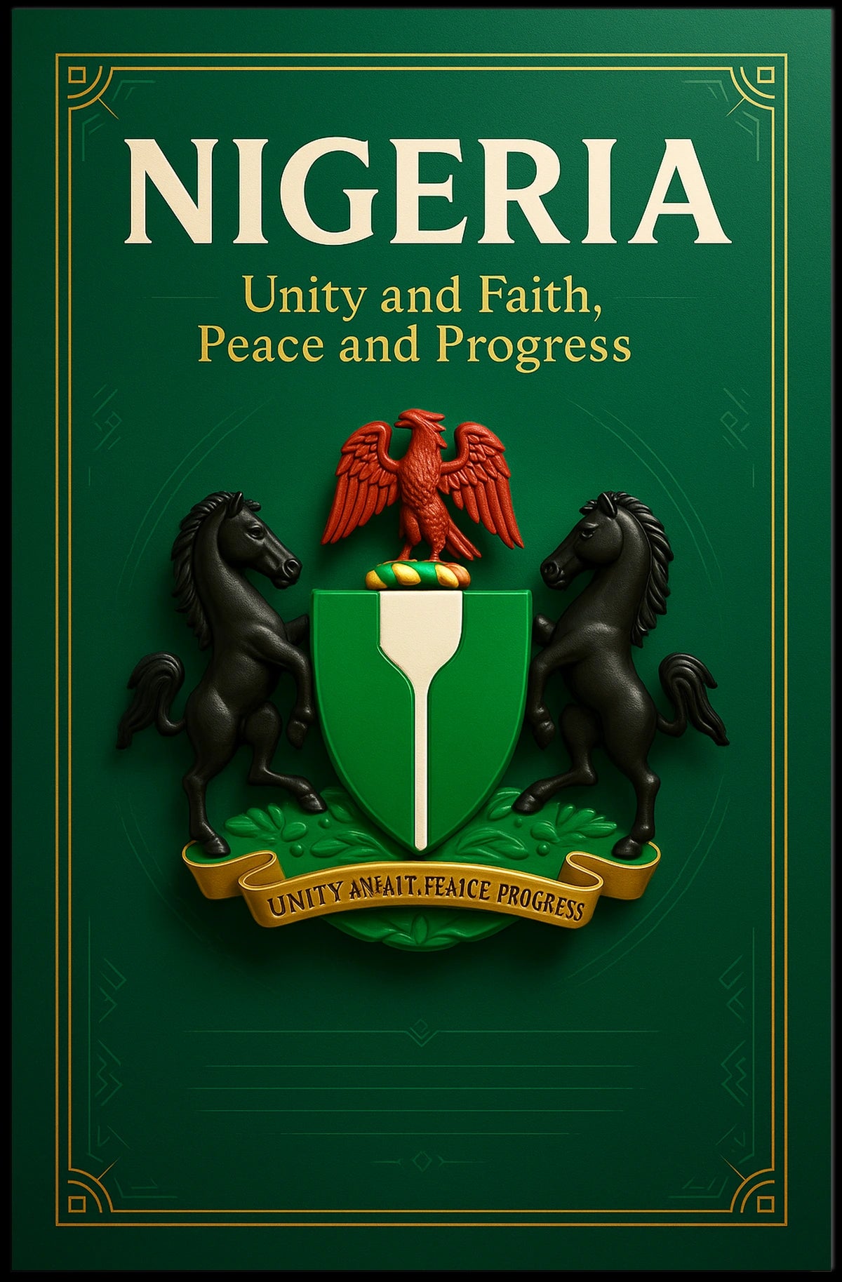 Nigeria Unity and Progress Poster