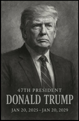 Donald Trump 47th President Scenic Poster