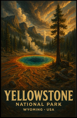 Yellowstone National Park Vintage Collector Poster