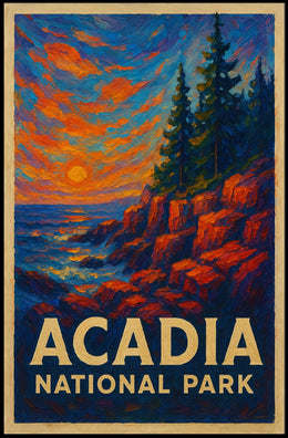 Acadia National Park Scenic Wanderlust Poster