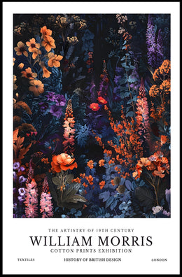 William Morris Cotton Prints Exhibition Poster