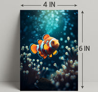 Clownfish In The Deep Poster PosterGoat