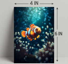 Clownfish In The Deep Poster PosterGoat