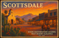 Scottsdale Desert Charm Poster Wall Art