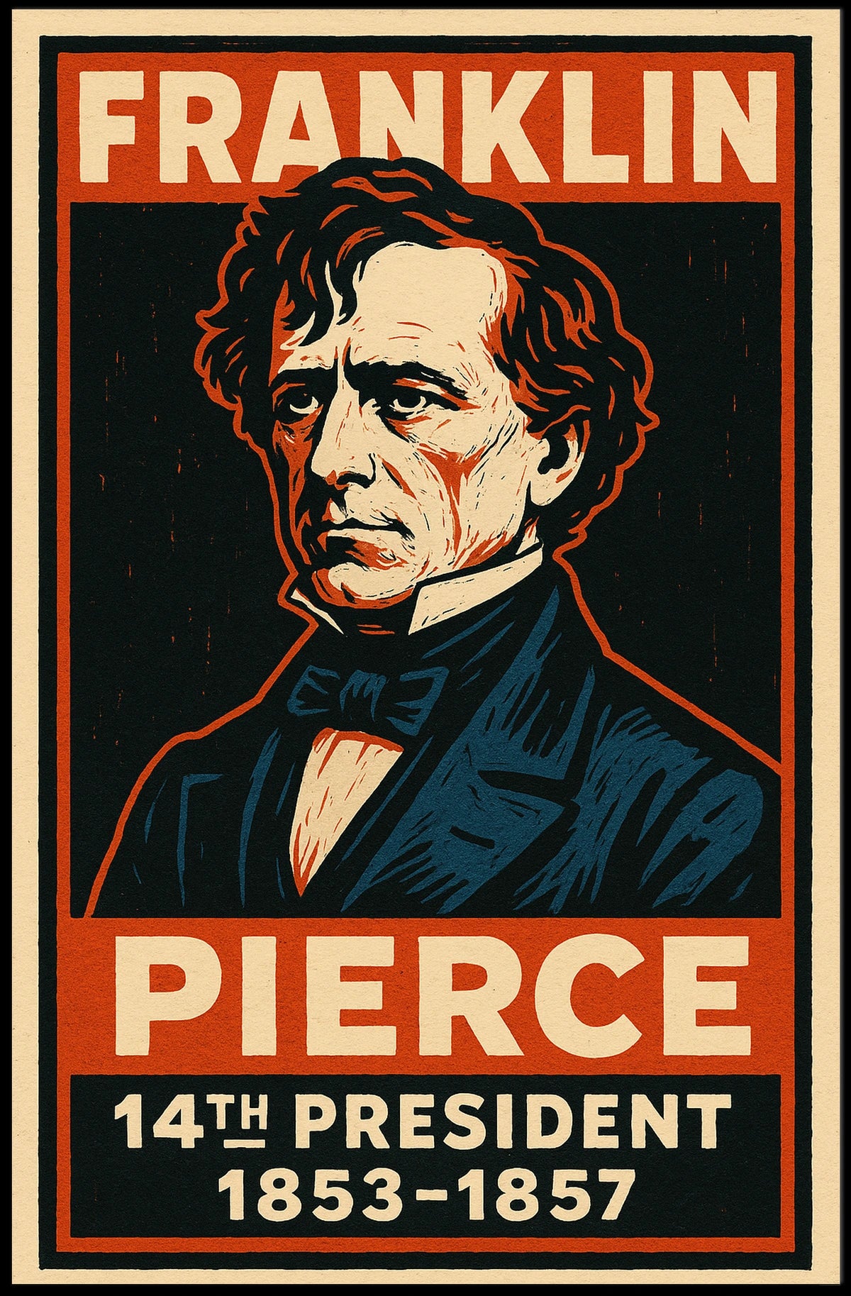 Franklin Pierce 14Th President Poster