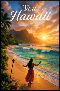 Visit Hawaii Poster PosterGoat