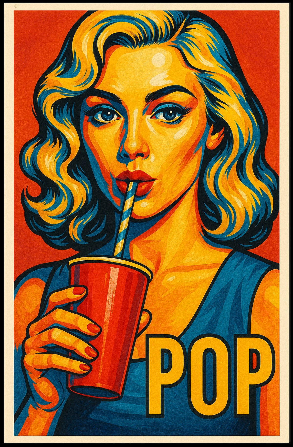 Pop Art Portrait Poster