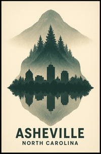 Asheville Reflections Poster