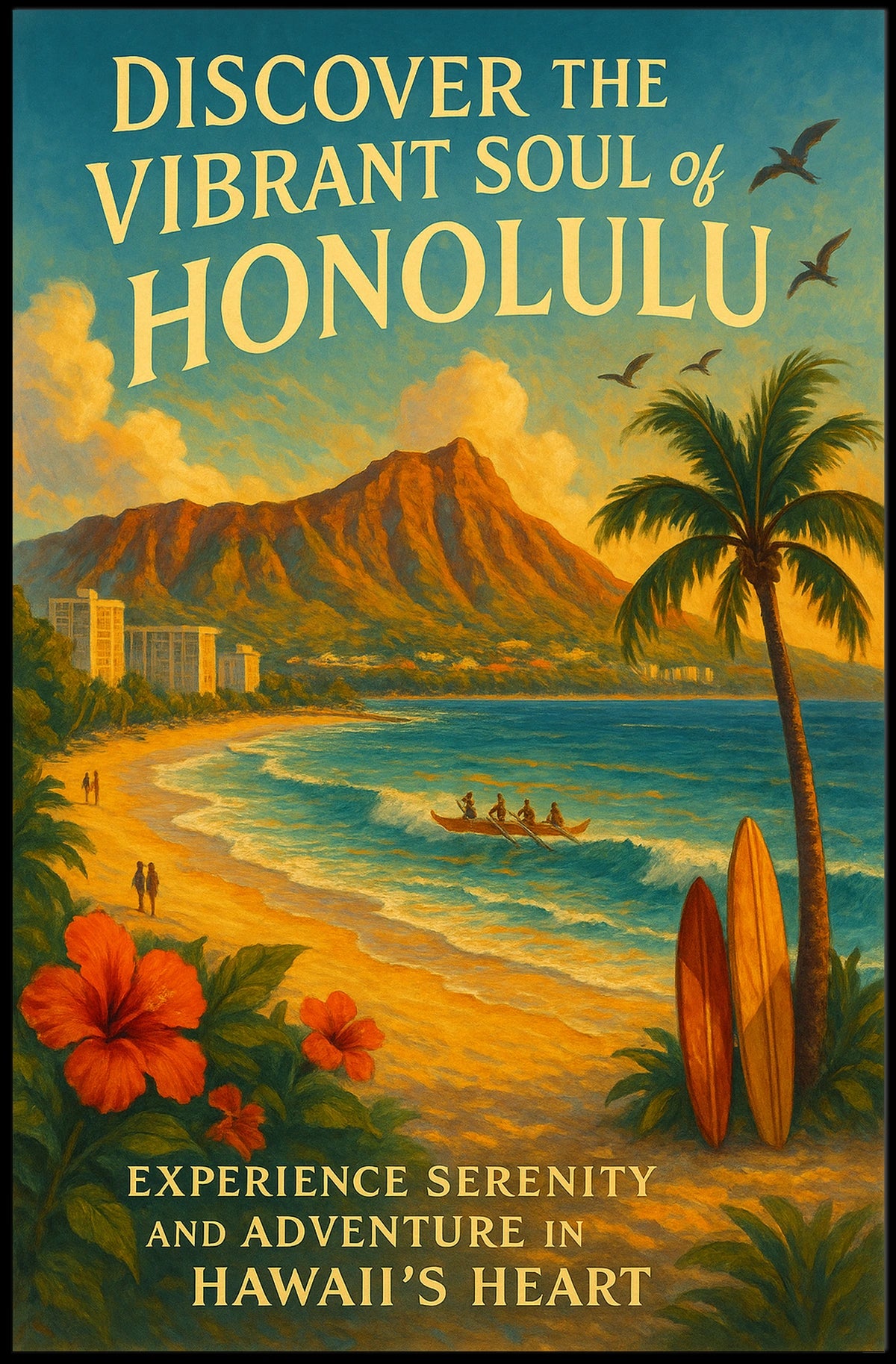 Discover The Vibrant Soul Of Honolulu Poster