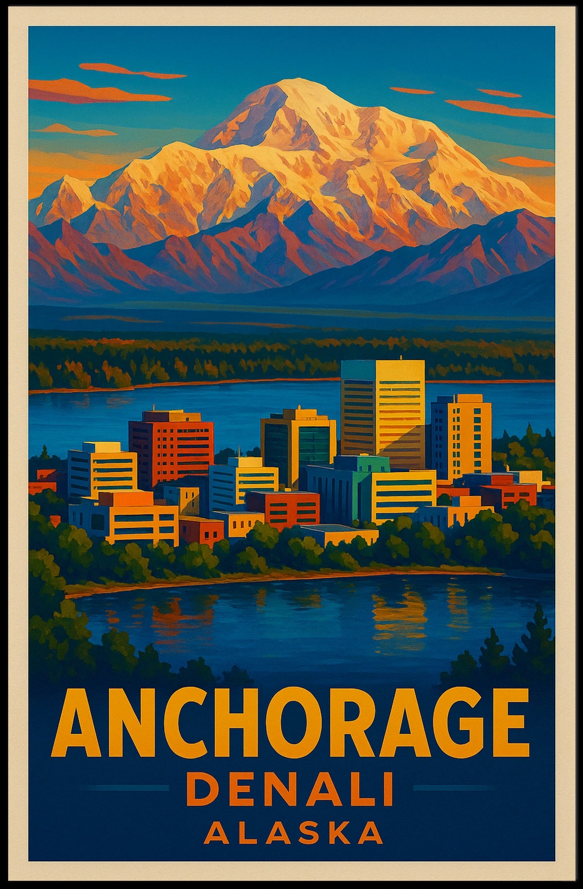 Anchorage And Denali Poster