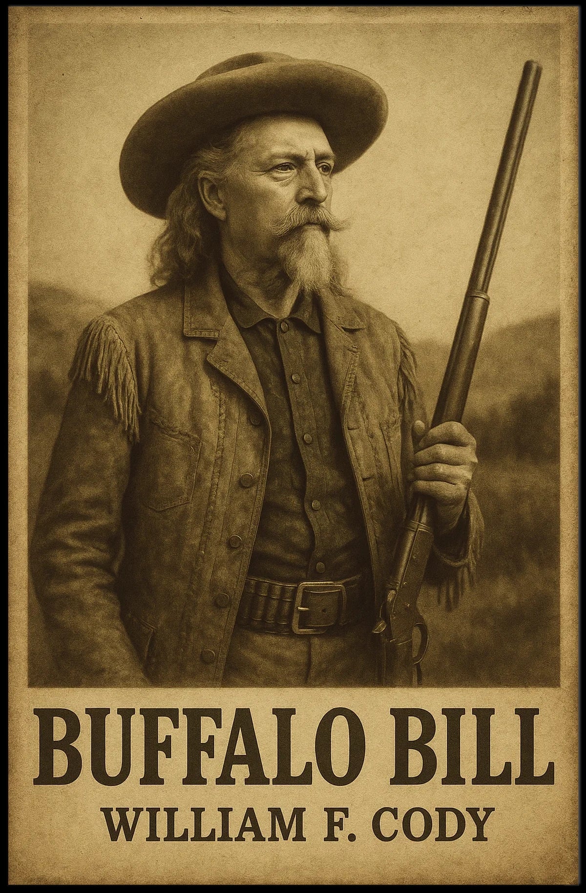 Buffalo Bill Frontier Exploration Cultural or Heritage Poster