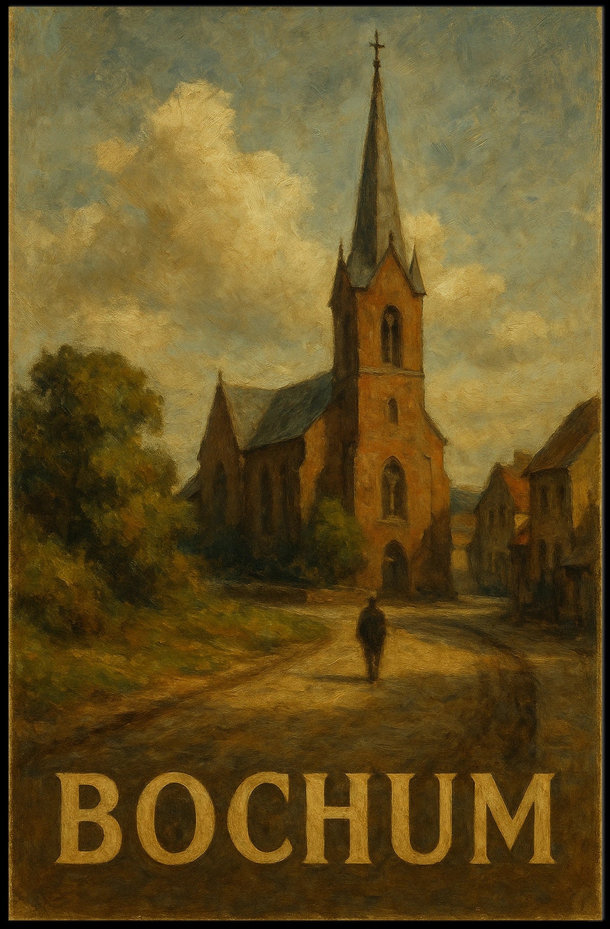 Bochum Church Scene Poster
