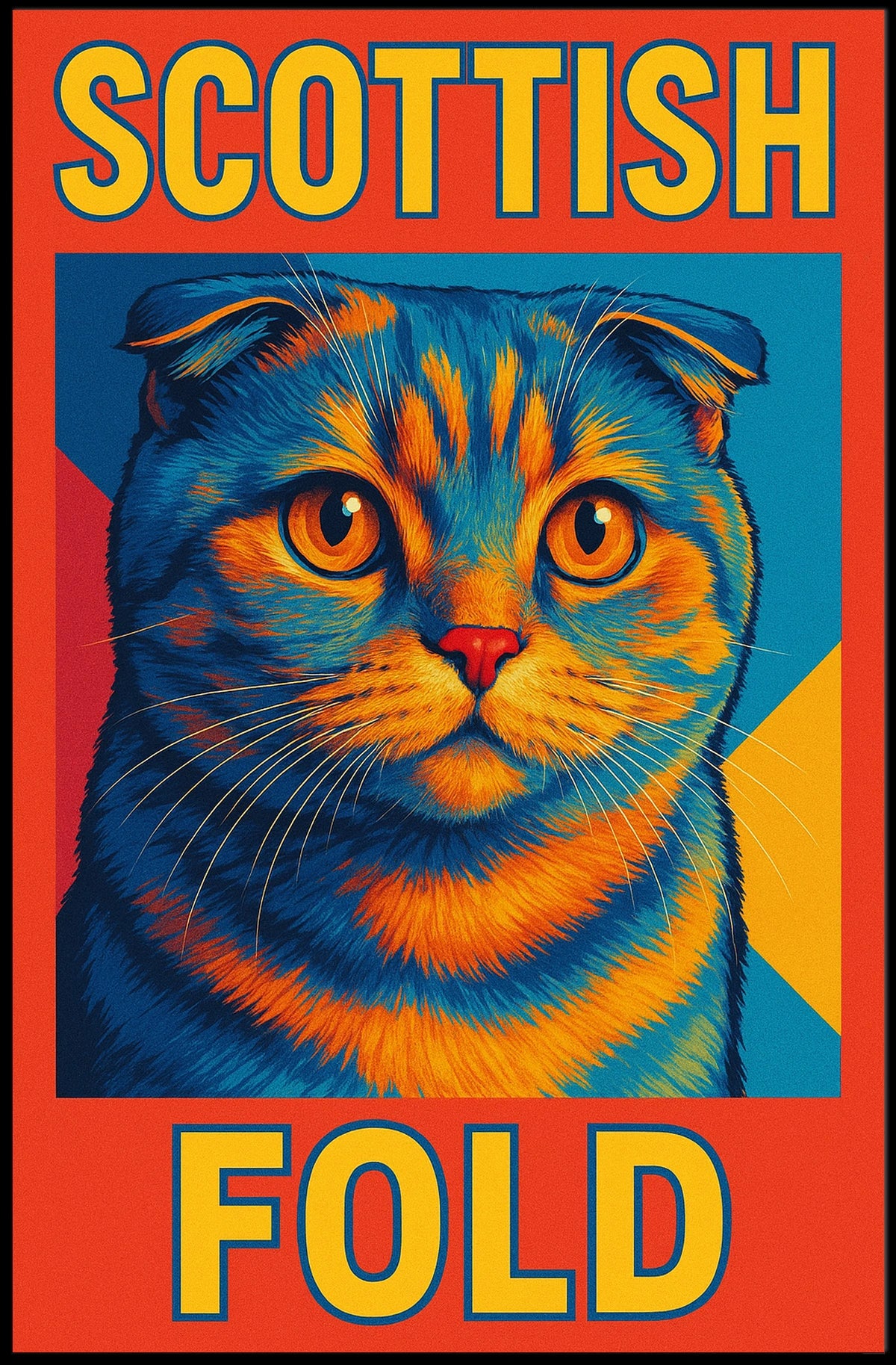 Scottish Fold Cat Poster