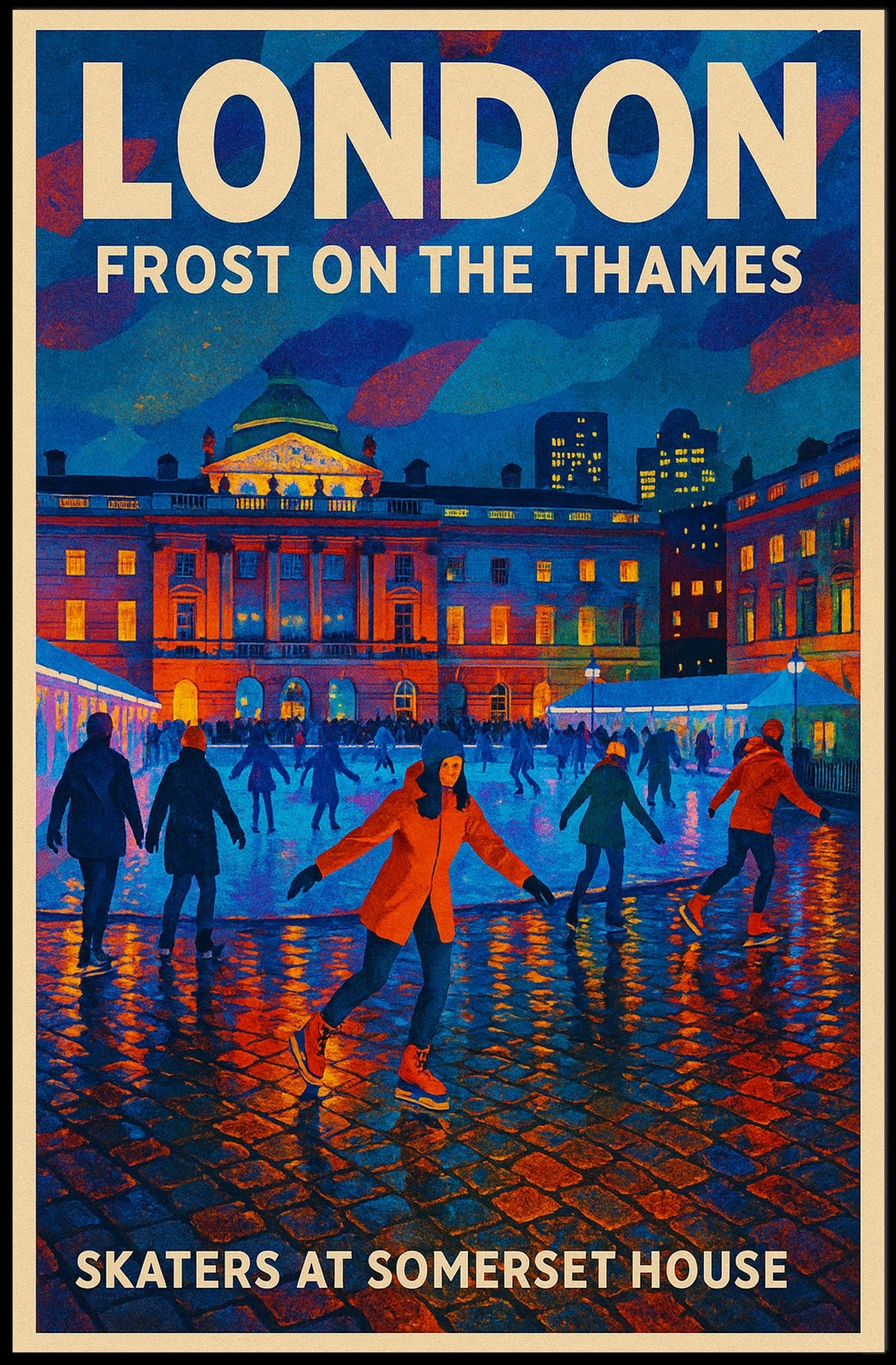 Frost on the Thames Poster