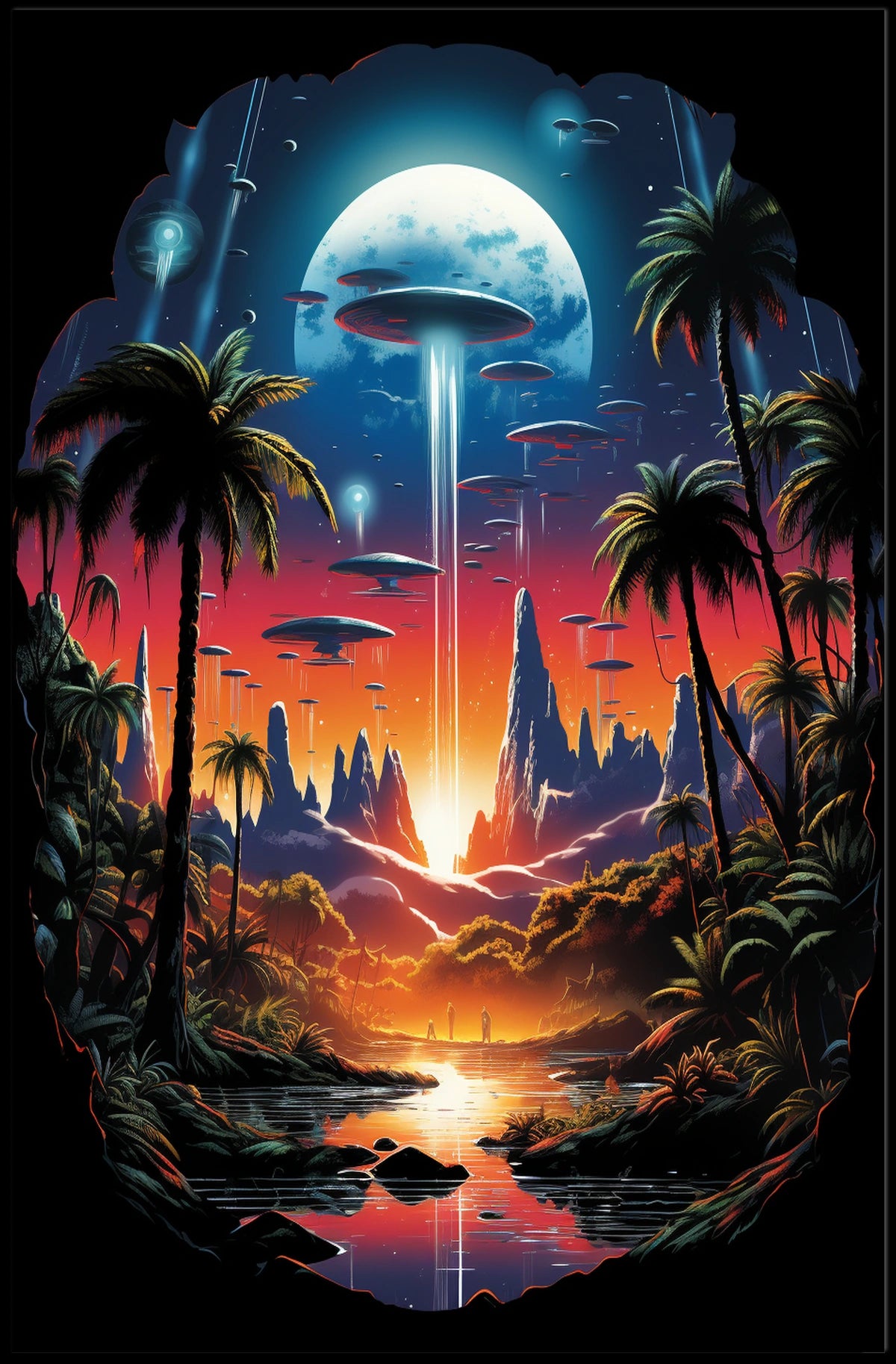 Cosmic Oasis Poster