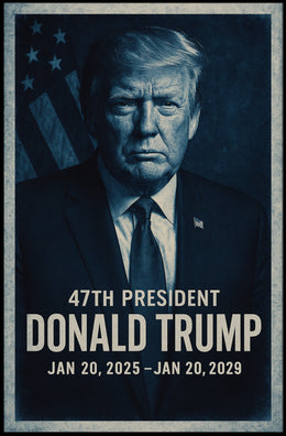 Patriotic Vintage Political Figure Historical Poster