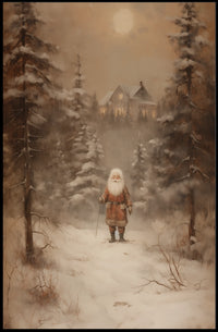 Winter Wonderland With Santa Poster