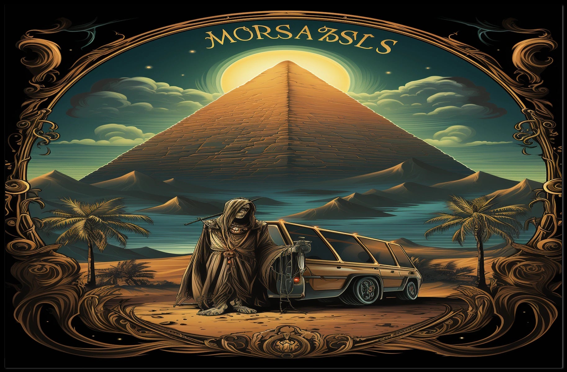 Mystical Journey In The Desert Poster